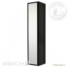 Шкаф-колонна подвесная Акватон Римини (350х1680 мм) черная 1A134603RN950