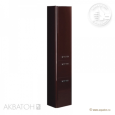 Шкаф-колонна подвесная Акватон Валенсия правая (340х1670мм) гранат 1A123803VA34R