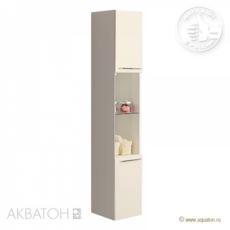 Шкаф-колонна подвесная Акватон Севилья (340х1670 мм) белый жемчуг 1A126603SEG30