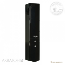 Шкаф-колонна подвесная Акватон Венеция левая (340х1660мм) черная 1A151003VN95L