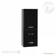 Полуколонна подвесная Акватон Америна (344х899 мм) черный 1A137803AM950