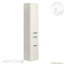 Шкаф-колонна подвесная Акватон Валенсия левая (340х1670мм) белый жемчуг 1A123803VAG3L