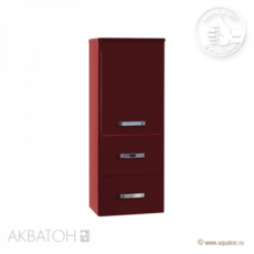 Полуколонна подвесная Акватон Америна (344х899 мм) бордо темный 1A137803AM940