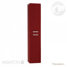 Шкаф-колонна Акватон Мадрид М (300х1580 мм) бордо темный 1A129603MA940