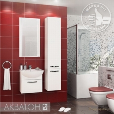 Тумба под раковину Акватон Ария 50 (470х442 мм) белая 1A140301AA010