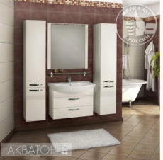 Тумба под раковину Акватон Ария 80 М (760х542 мм) белая 1A140801AA010