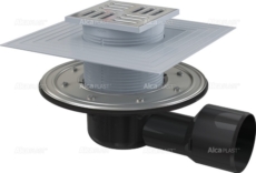 Трап AlcaPlast APV3344 (сухой затвор/гидрозатвор, с зажимным фланцем)