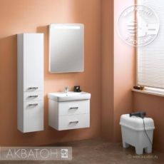 Тумба под раковину Акватон Америна 60 (560х460 мм) белая 1A135401AM010