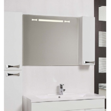 Зеркало Акватон Диор 100 правое (1000х686мм) белое 1A167902DR01R