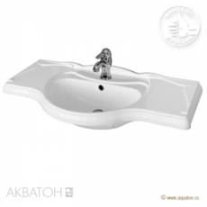 Раковина для мебели из литого мрамора Акватон Лаура 105 (1055х495 мм) 1A706831LU010