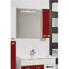 Зеркало Акватон Диор 80 правое (800х686мм) бело-бордовое 1A168002DR94R