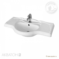 Раковина для мебели из литого мрамора Акватон Лаура 85 (860х495 мм) 1A706731LU080