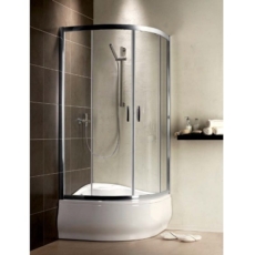 Душевой угол Radaway Premium Plus A 1700 (800х800 мм) профиль хром глянцевый/стекло коричневое 30411-01-08N