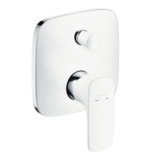 Смеситель для ванны Hansgrohe PuraVida белый/хром 15445400