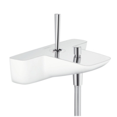 Смеситель для ванны Hansgrohe PuraVida белый/хром 15472400