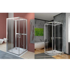 Задние стенки Radaway Premium Plus 2S 80 (для Premium Plus A/C) профиль хром глянцевый/стекло фабрик 33443-01-06N