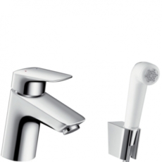 Смеситель для раковины с гигиеническим душем Hansgrohe Logis 71290000
