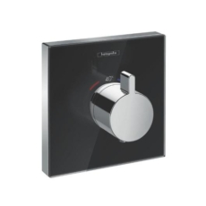 Термостат Hansgrohe ShowerSelect Highflow (черное стекло) 15734600