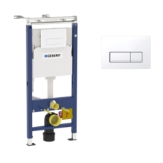 Инсталляция для подвесного унитаза Geberit Duofix UP100 458.125.11.1 (комплект 3 в 1)
