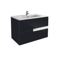 Тумба под раковину Roca Victoria Nord Black Edition 80 (786х450 мм) черная ZRU9000097