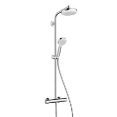 Душевая система Hanshrohe Crometta 160 1jet Showerpipe (белый/хром) 27264400