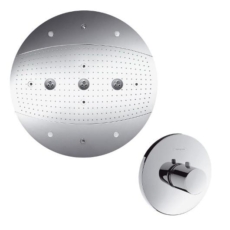 Верхний душ с подсветкой и темостатом Hansgrohe Raindance Rainmaker 28404000