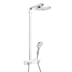 Душевая система Hansgrohe Raindance Select E 300 2jet Showerpipe (белый/хром) 27126400