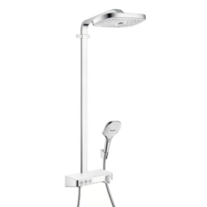 Душевая система Hansgrohe Raindance Select E 300 3jet Showerpipe (белый/хром) 27127400