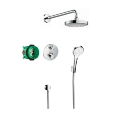 Душевая система Hansgrohe Croma Select S с термостатом Ecostat S (хром) 27295000