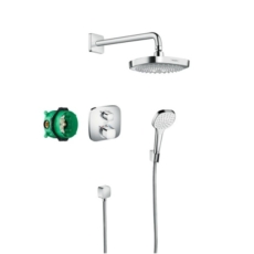 Душевая система Hansgrohe Croma Select E с термостатом Ecostat E (хром) 27294000