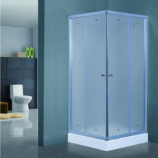 Душевой угол с поддоном Timo VIVA Lux TL-1102 Fabric (1000х1000 мм) стекло матовое