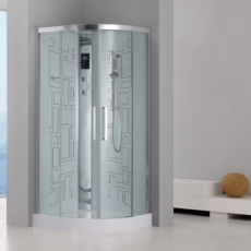 Душевая кабина с парогенератором Acquazzone Alexandra 100SP (1000х1000 мм) с декором