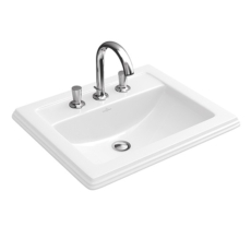 Раковина встраиваемая сверху Villeroy & Boch Hommage 7102 A1 R1 (7102A1R1 CeramicPlus) (630х525 мм)
