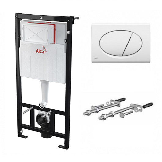 Инсталляция для подвесного унитаза AlcaPlast SET 3 v 1 AM101/1120+M070 ...