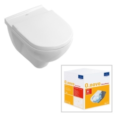 Унитаз подвесной Villeroy & Boch O.Novo 5660 HR R1 (5660HRR1 CeramicPlus) без смывного обода