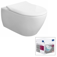Унитаз подвесной Villeroy & Boch Subway 2.0 5614 R2 R1 (5614R2R1 CeramicPlus) без смывного обода