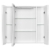 Зеркальный шкаф Aquaton Мадрид 80 М 1A175202MA010 белый (800х750 мм)
