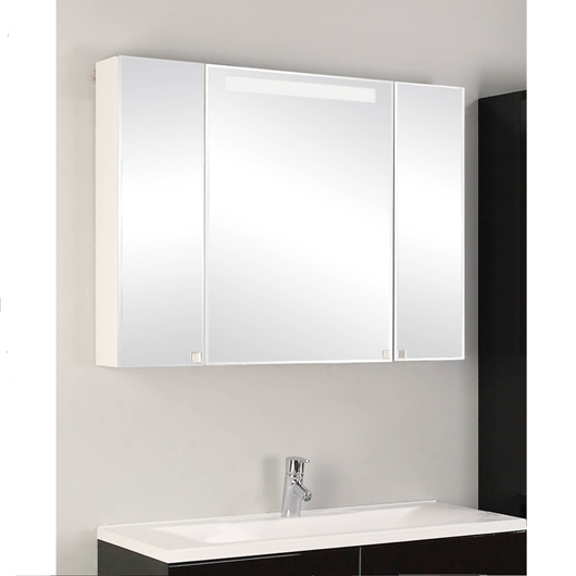 Зеркальный шкаф Акватон Мадрид 100 М (1000х750 мм) белый 1A111602MA010