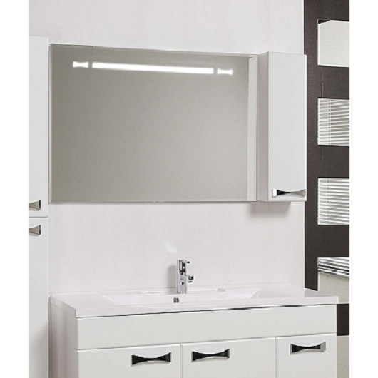 Зеркало Акватон Диор 120 правое (1200х686мм) белое 1A110702DR01R