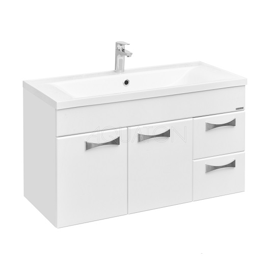 Комплект мебели Aquaton Диор 100 1A1677K2DR010 белый (1002х570 мм)
