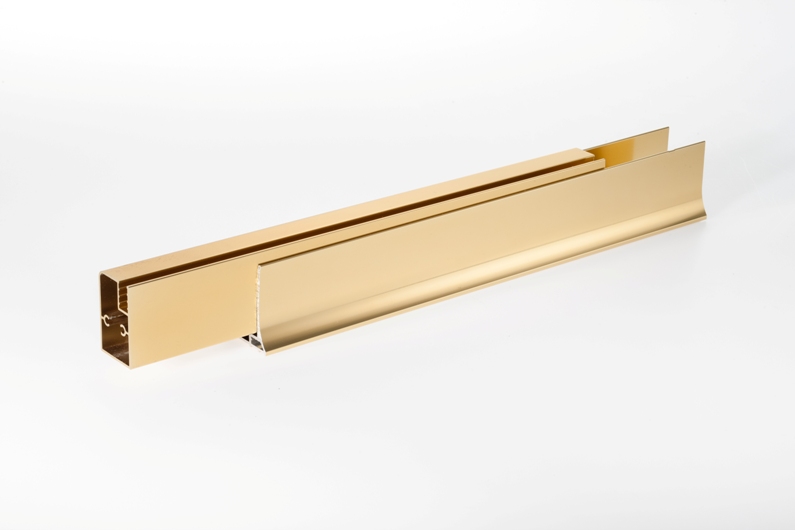 Душевой угол Vegas Glass AFS-F правый (1100х900 мм) профиль золото/стекло бронза