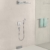Термостат для двух потребителей Hansgrohe ShowerSelect (белое стекло) 15738400