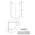 Душевой угол Radaway Almatea PDD (800х800 мм) профиль хром глянцевый/стекло графит 30512-01-05N