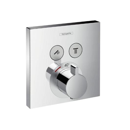 Термостат c двумя запорными вентилями Hansgrohe ShowerSelect 15763000