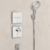 Термостат для одного потребителя Hansgrohe ShowerSelect Highflow (белое стекло) 15735400