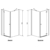 Душевая дверь Radaway Torrenta KDJ правая (800х800 мм) профиль хром глянцевый/стекло карре 32212-01-10NR