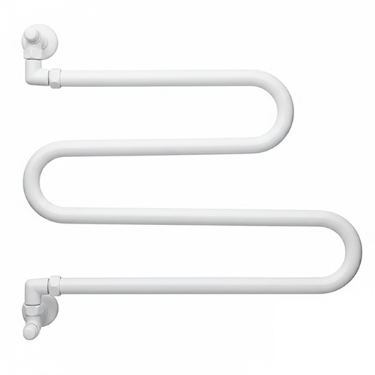 Полотенцесушитель водяной Margaroli Vento 406 (485х500 мм) белый, поворотный