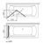 Душевая шторка на ванну Radaway Carena PND левая (1300х1500 мм) профиль хром глянцевый/стекло прозрачное 202201-101L