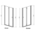 Душевая дверь Radaway EOS DWB левая (800х1970 мм) профиль хром глянцевый/стекло интимато 37813-01-12NL
