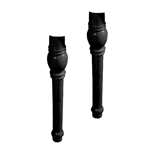 Керамические опоры для раковины Kerasan Retro 108304 (черные) комплект